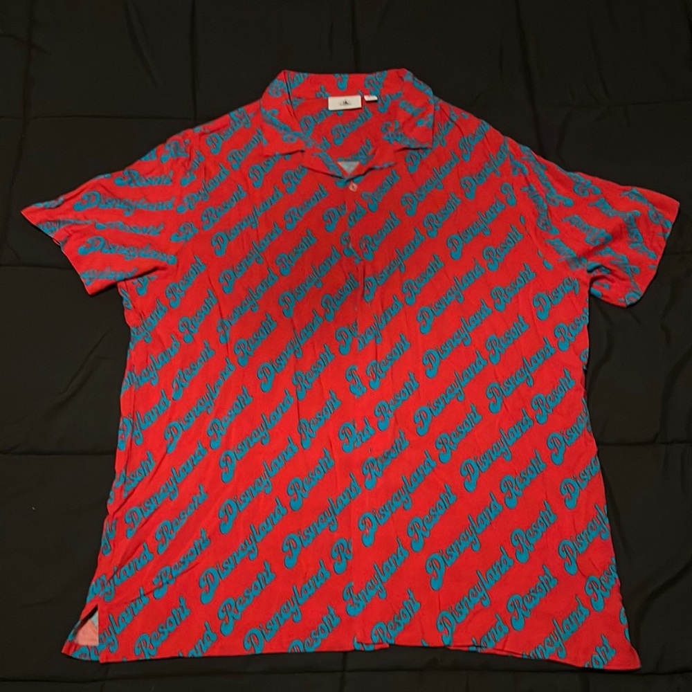 Disney, red, L men’s button up